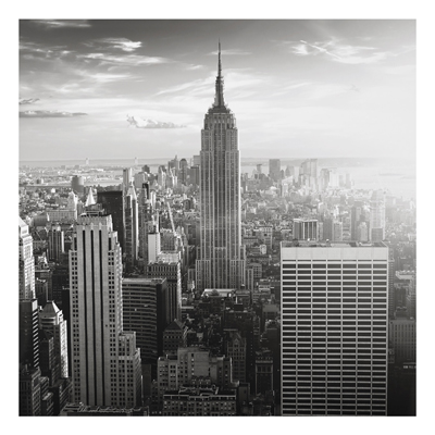 Aluminium Print - Wandbild Manhattan Skyline - Quadrat 1:1