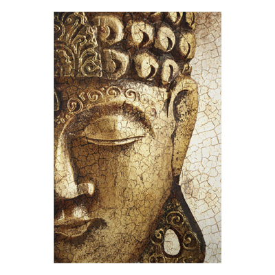 Aluminium Print - Wandbild Vintage Buddha - Hoch 3:2