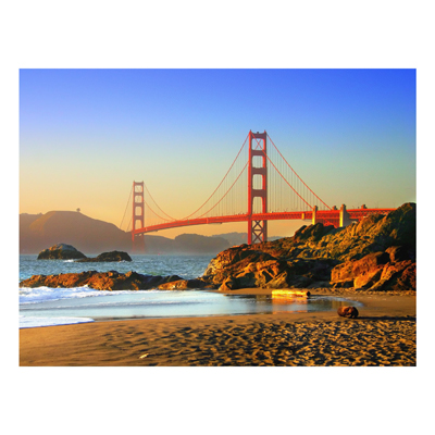 Forex Fine Art Print - Wandbild Baker Beach - Quer 3:4