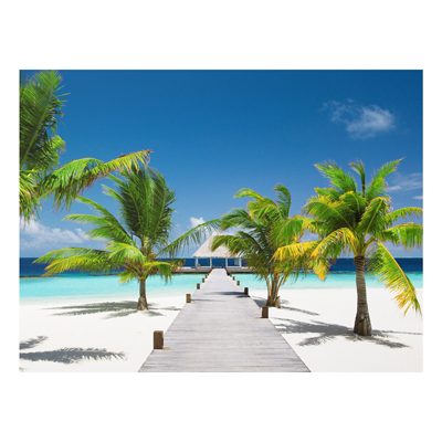 Forex Fine Art Print - Wandbild Catwalk to Paradise - Quer 3:4