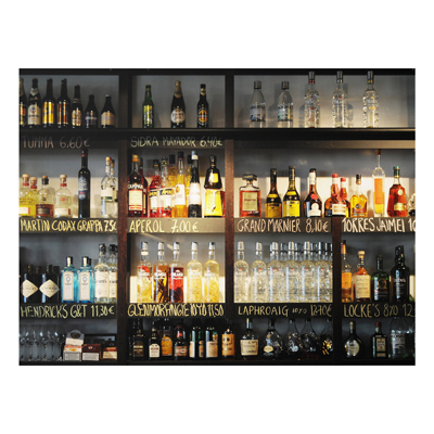 Forex Fine Art Print - Wandbild Drink Lovers Bar - Quer 3:4