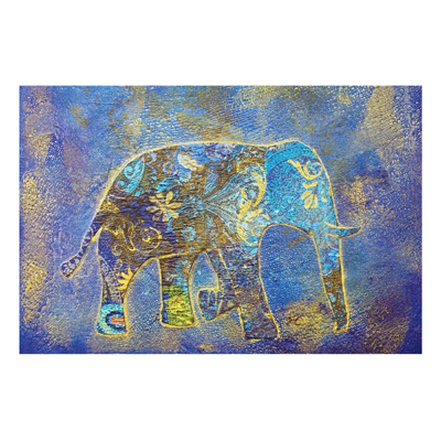 Forex Fine Art Print - Wandbild Elephant in Marrakech - Quer 2:3