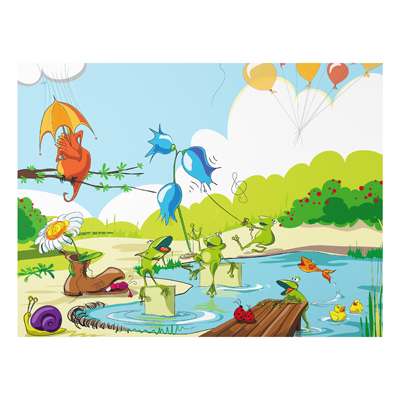 Forex Fine Art Print - Wandbild No.NL1 Tierkonzert - Quer 3:4