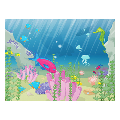 Forex Fine Art Print - Wandbild No.RY25 Unterwasserwelt - Quer 3:4