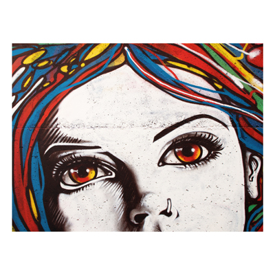 Forex Fine Art Print - Wandbild Punk Graffiti - Quer 3:4