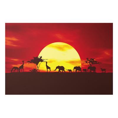 Forex Fine Art Print - Wandbild Sunset Caravan - Quer 2:3