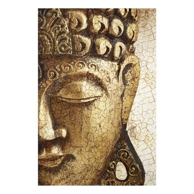 Forex Fine Art Print - Wandbild Vintage Buddha - Hoch 3:2