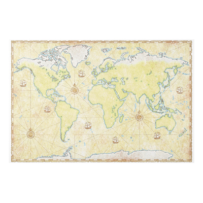 Forex Fine Art Print - Wandbild World Map - Quer 2:3