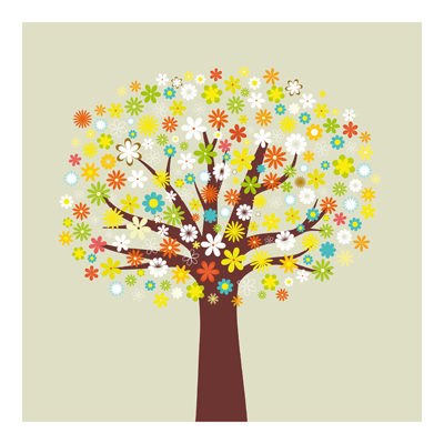 Kindertapeten - Vliestapeten - Traumzauberbaum - Fototapete Quadrat