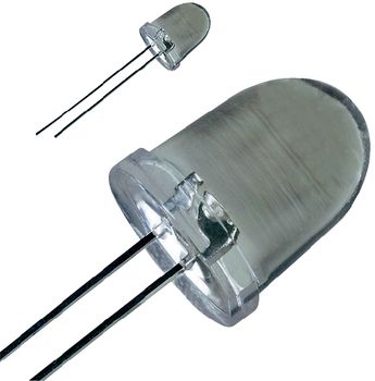 LED KLAR 10 MM WEISS LED-10-40.000W