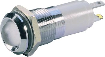 LED-SIGNALL. 24 V 10MM GLANZCHROM ROT