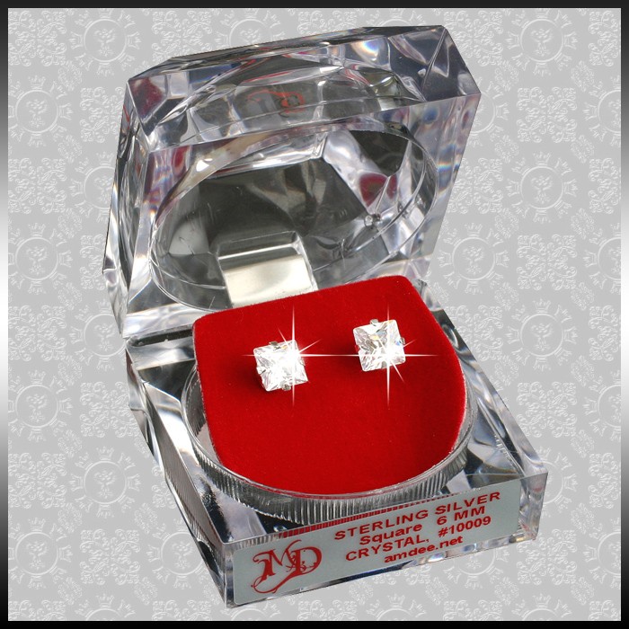 Masterdis Ohrringe Earrings 6 mm sq-crys