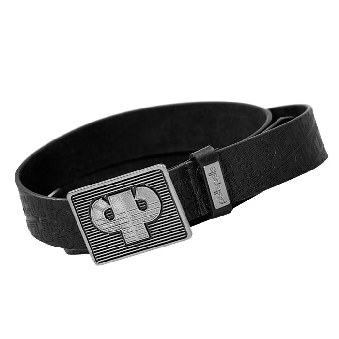 Pelle Pelle Gürtel Line Buckle Belt Blac