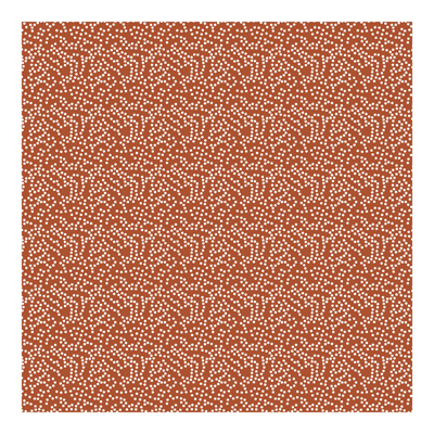 Vliestapete - Aborigine Punktmuster Braun - Mustertapete Quadrat