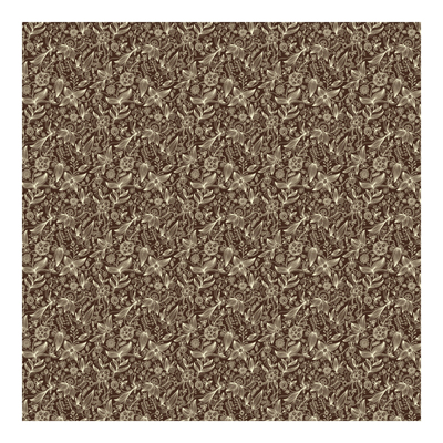 Vliestapete - Blumentapete Art Nouveau Monochrome Fototapete Quadrat