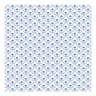 Vliestapete - Blumentapete No.RS9 Blumenkorb Blau Fototapete Quadrat