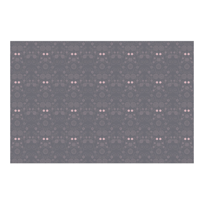 Vliestapete - Romantisches Blumenmuster Grau - Mustertapete Breit