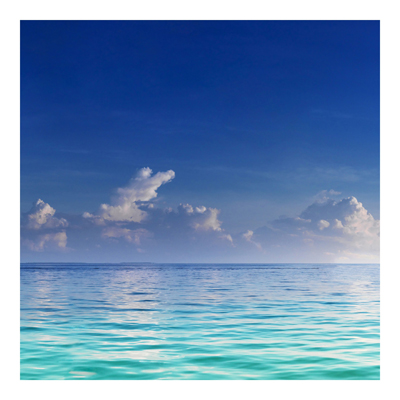 Vliestapete - Türkise Lagune - Fototapete Quadrat