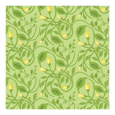 Vliestapeten - Blumentapete Twin Divine Fototapete Quadrat